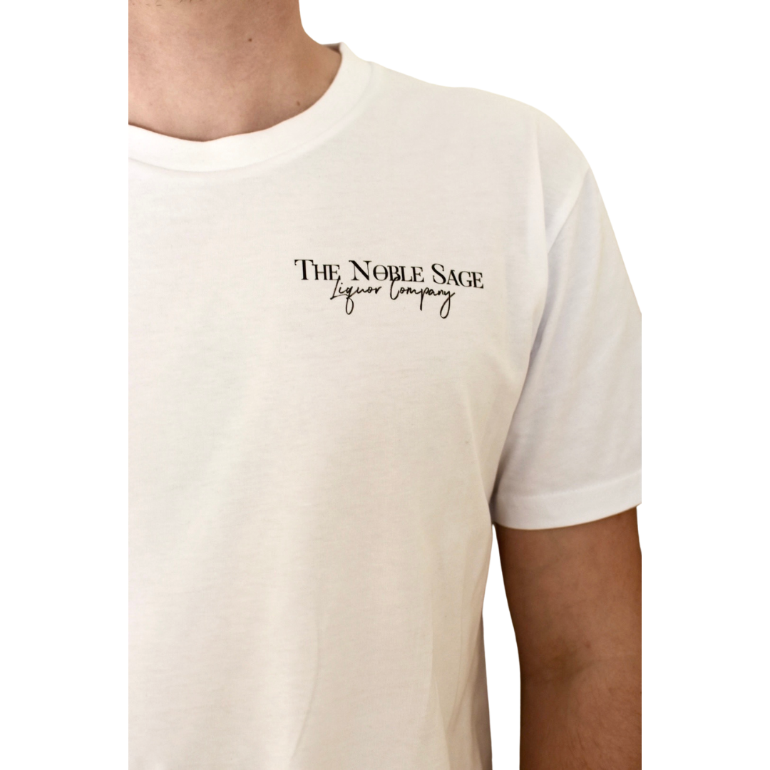 The Elusive Bass Circular Glimpse T-Shirt in White