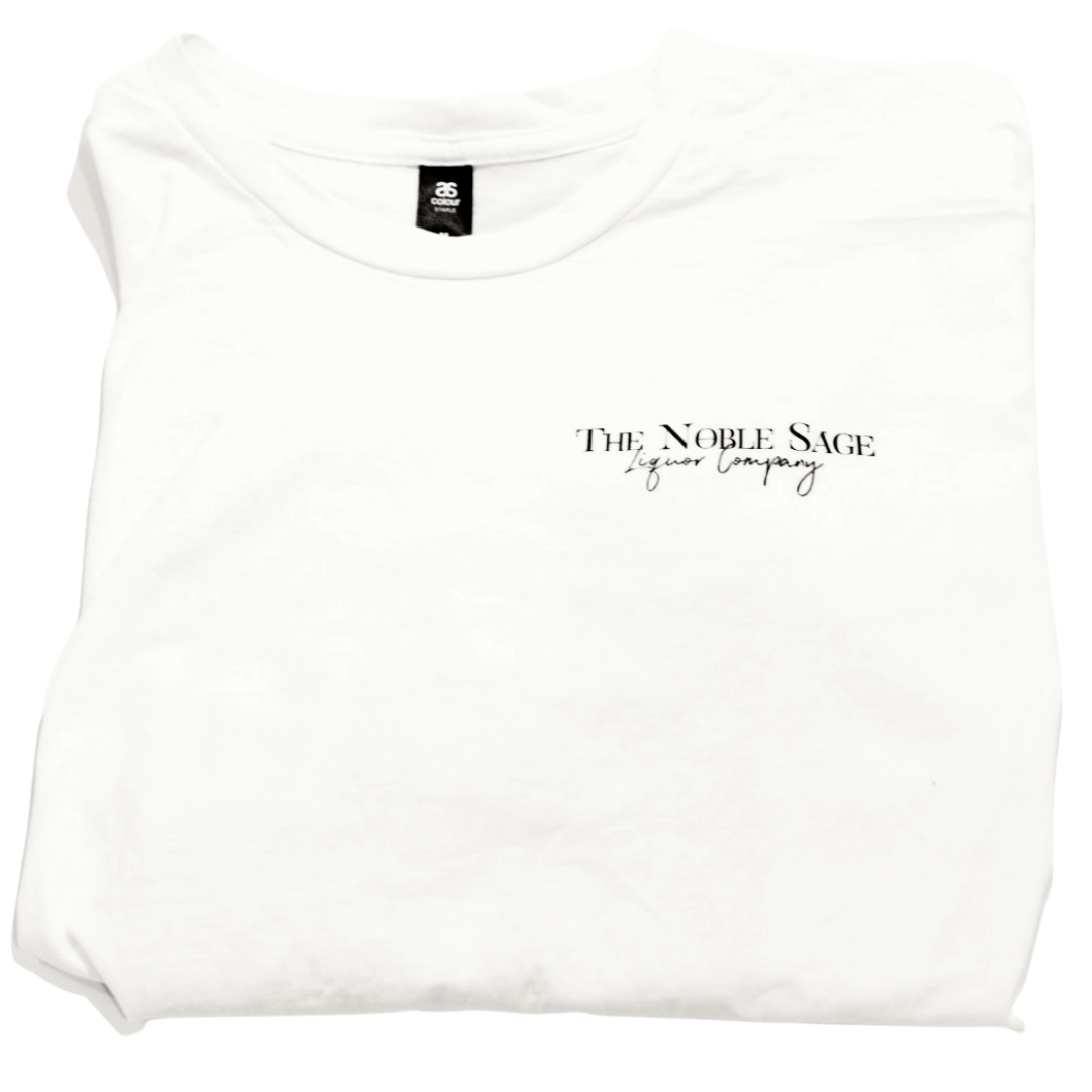 The Noble Sage Japanese Retro T-Shirt in White