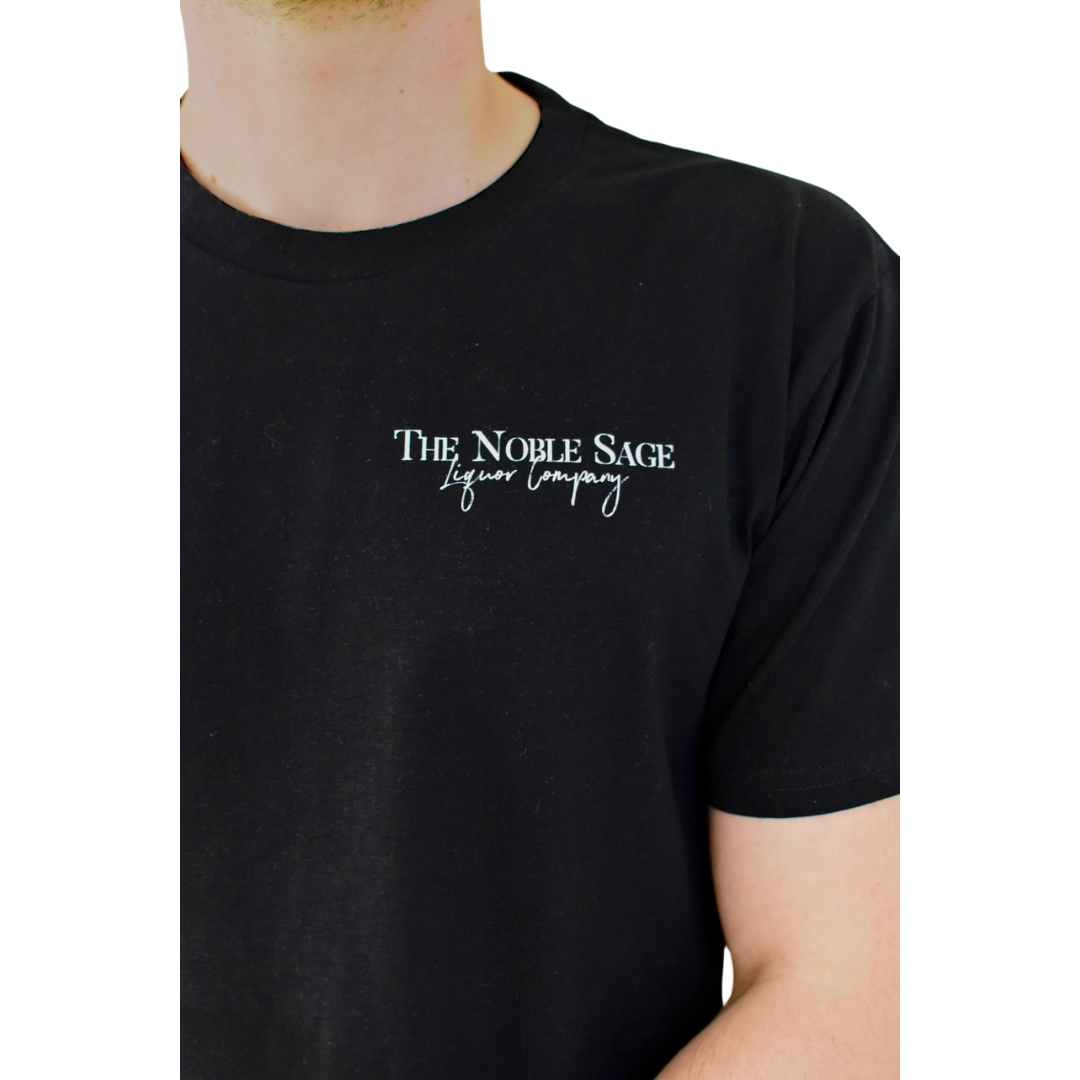 The Raven Sippin' Espresso Large Square T-Shirt in Black